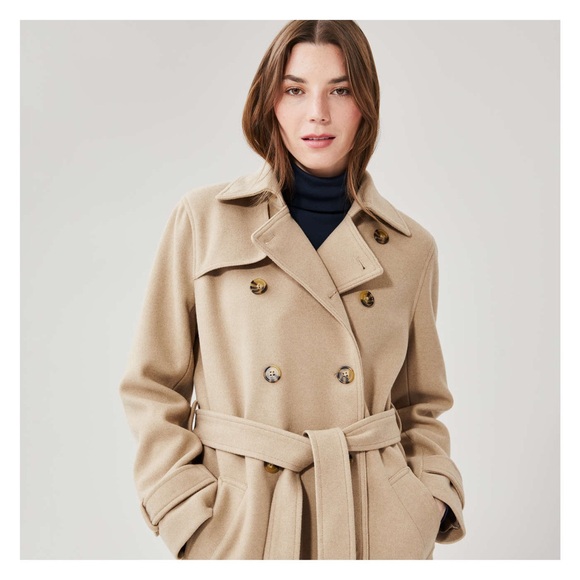 Joe Fresh Trench Coat VGUC M - Picture 6 of 8